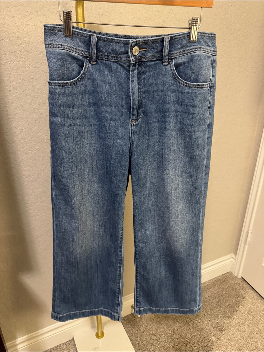 Chico's Light-Medium Blue Wide Leg Denim Jeans